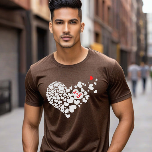 Many Hearts in Heart Shape T-Shirt