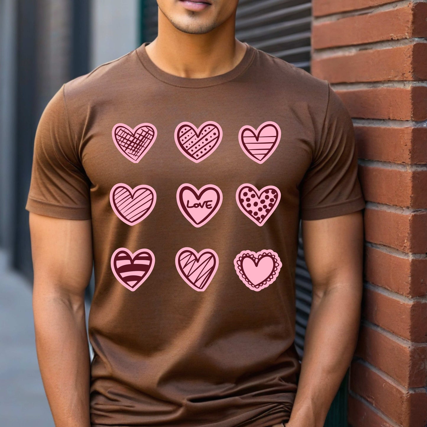 Heart Grid 3x3 T-Shirt