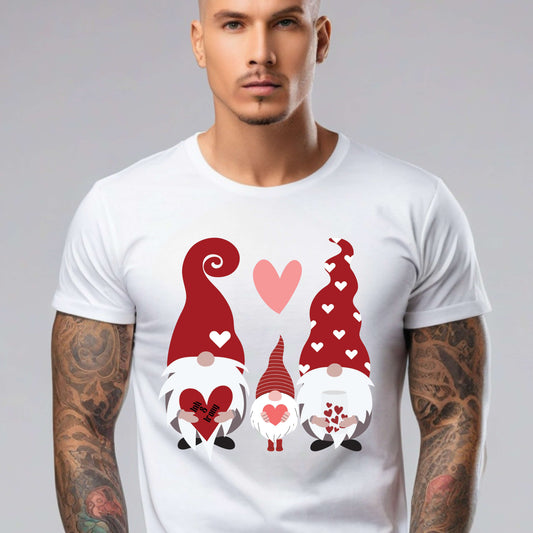 Three Gnome Love Heart T-Shirt