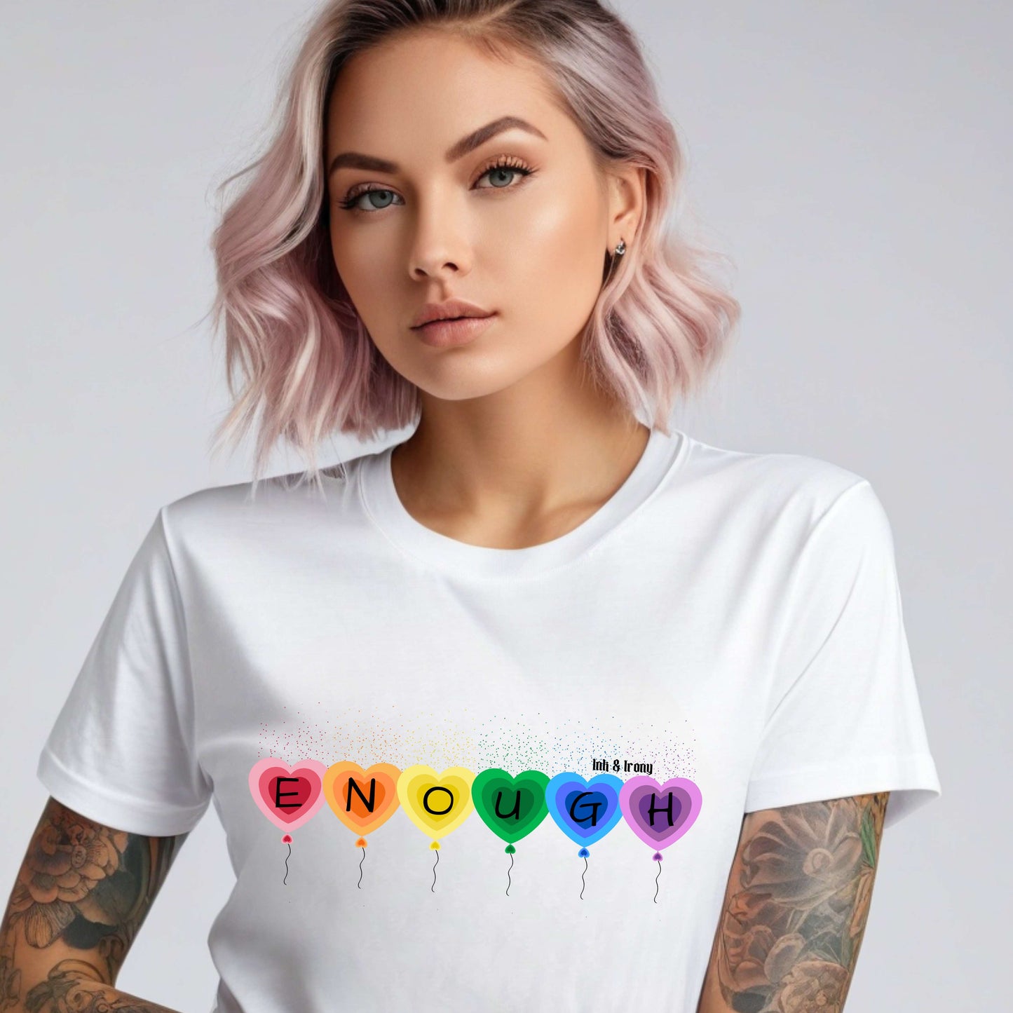 Enough on Rainbow Balloons T-Shirt
