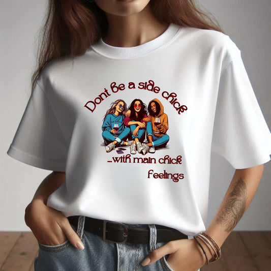 Don't Be a Side Chick, with Main Chick Feelings T-Shirt