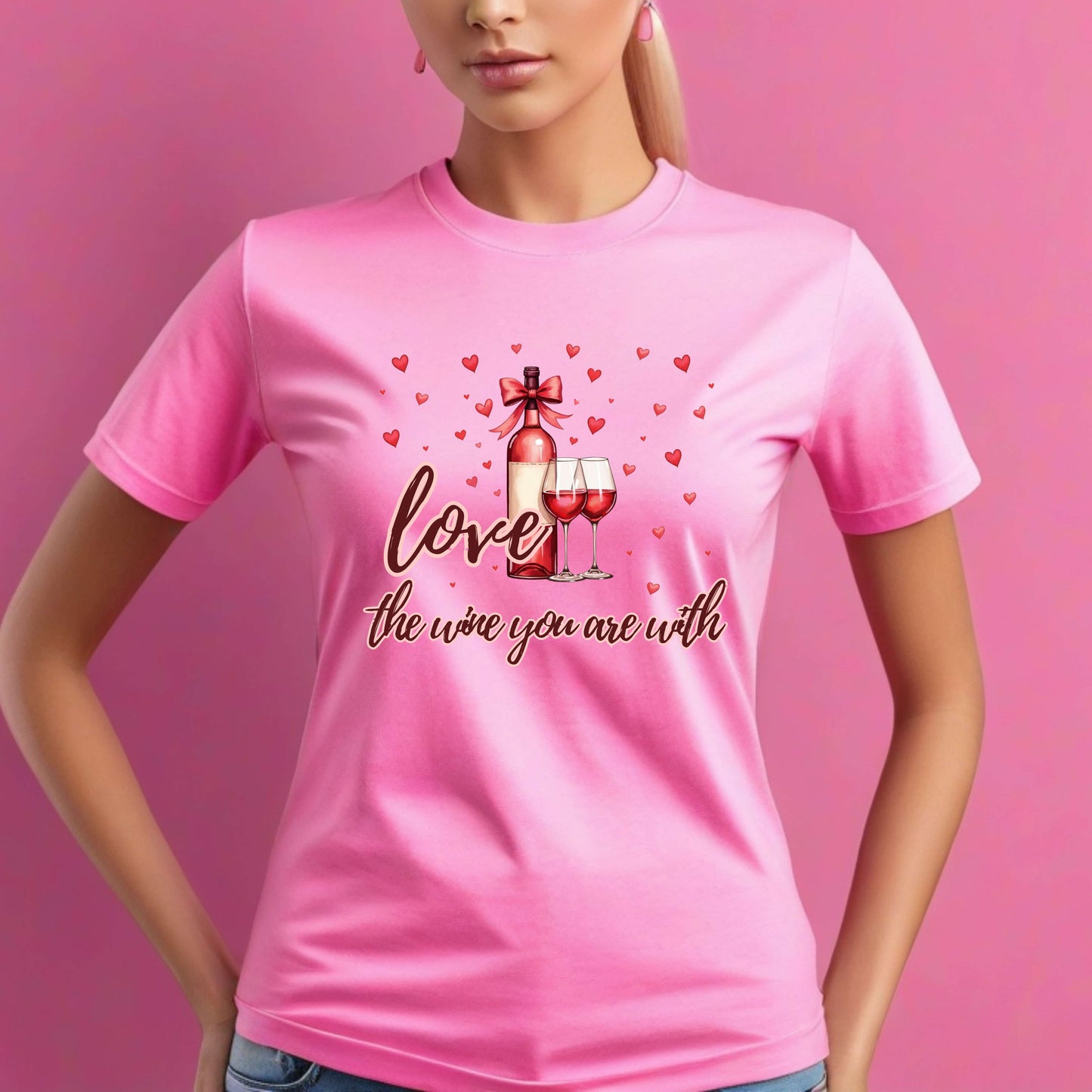 Camiseta "Ama el vino que te acompaña"