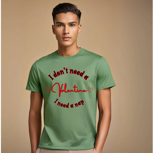 No necesito un San Valentín, necesito una camiseta de siesta