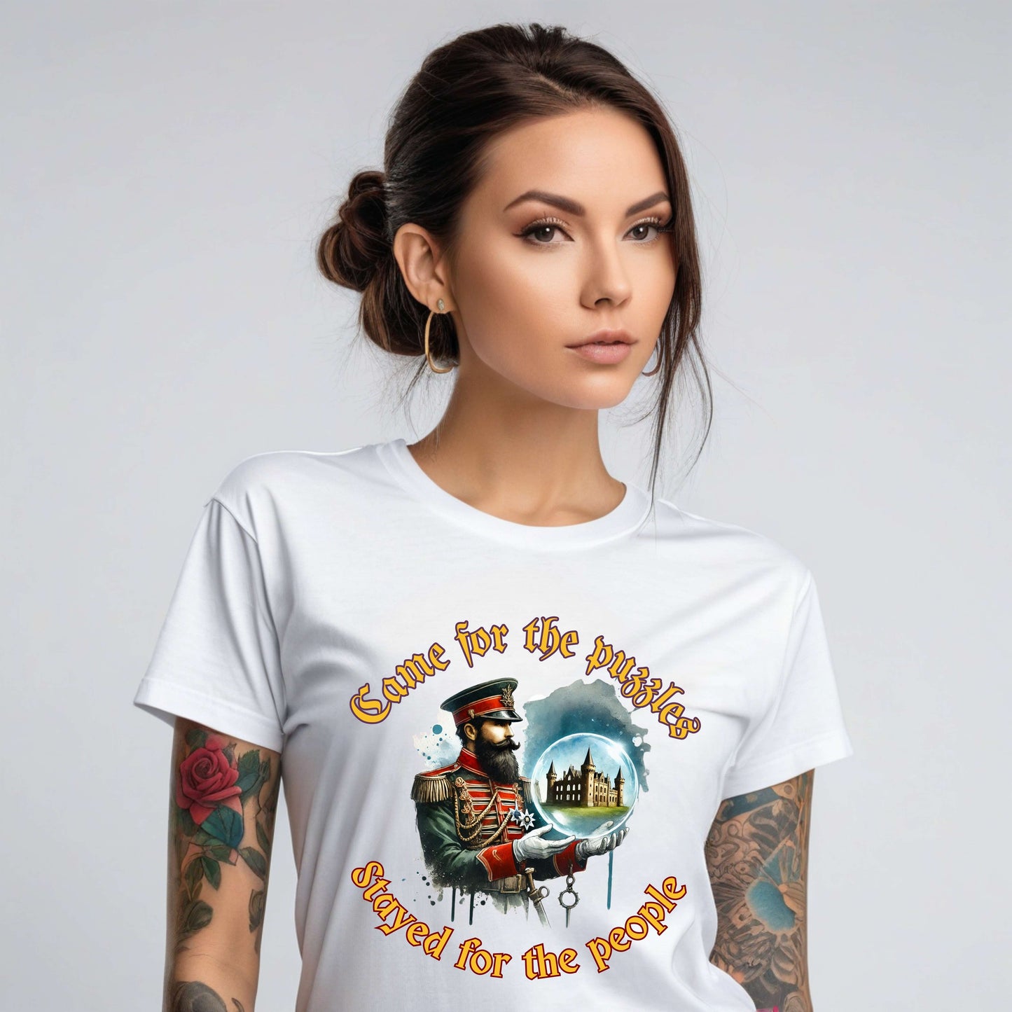 Camiseta "Vine por los rompecabezas"