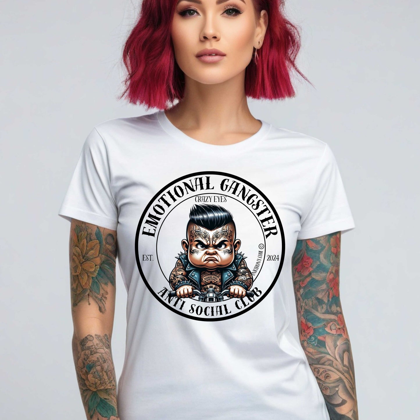 Camiseta Gangster emocional - Ojos locos