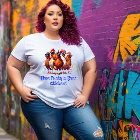 Camiseta "Qué divertida es tu gallina"