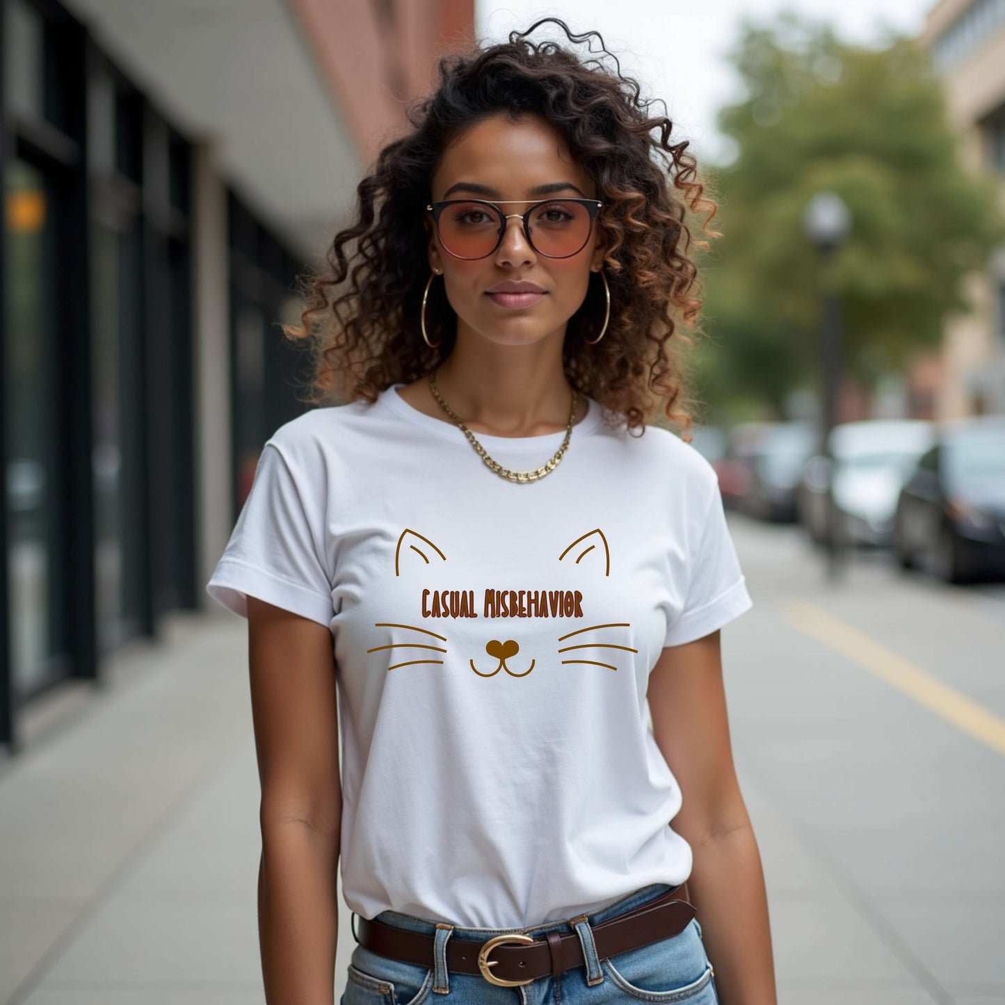 Camiseta informal de mala conducta