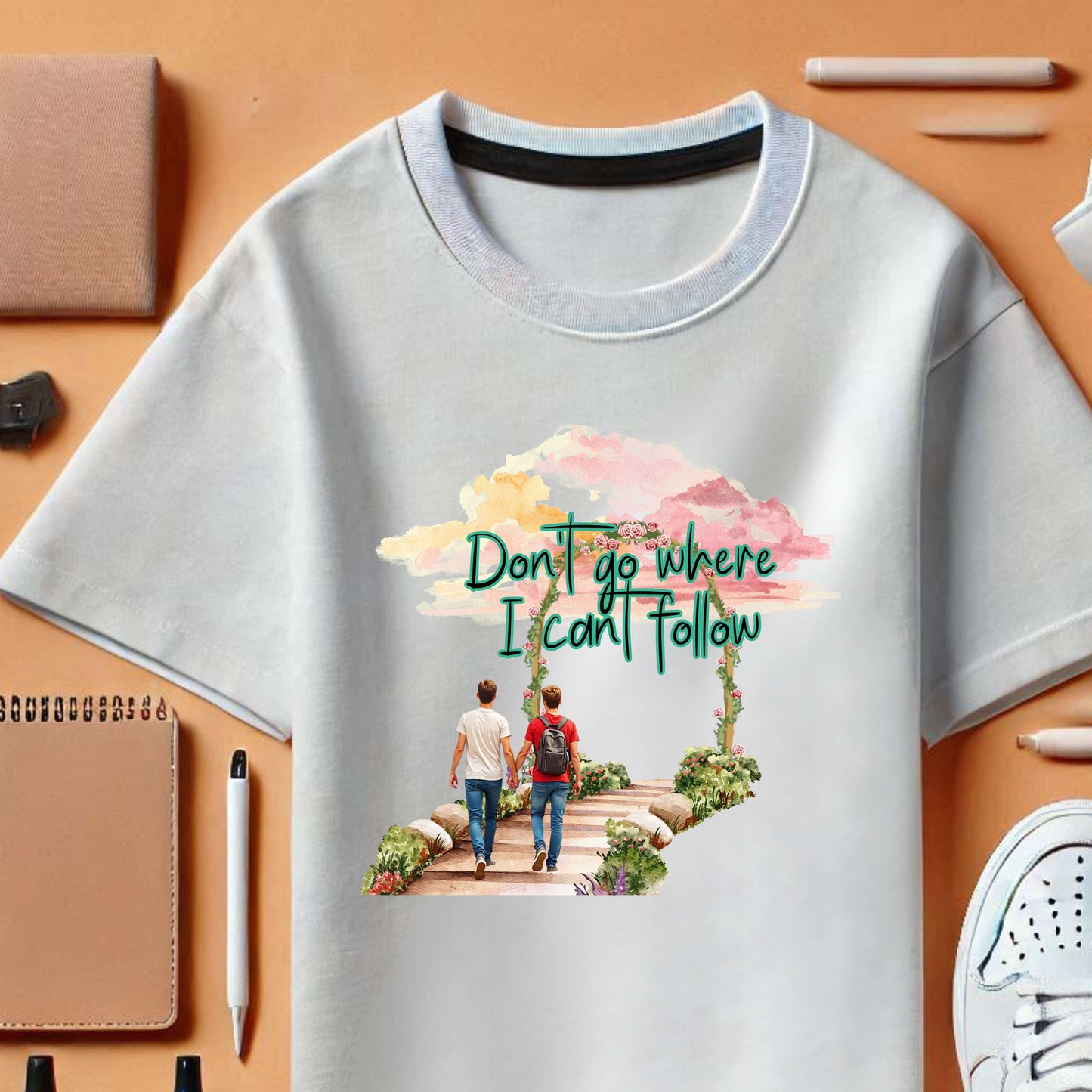 No vayas donde no pueda seguirte - Camiseta de pareja