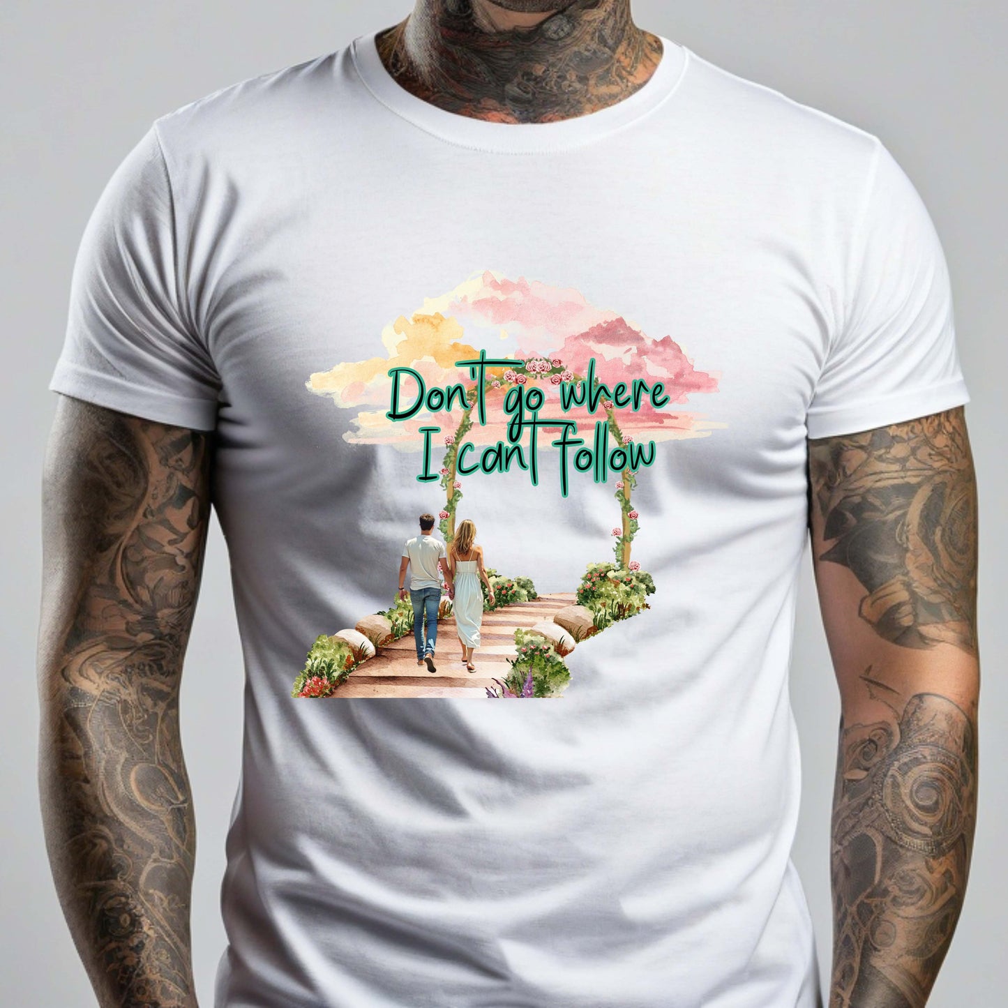 No vayas donde no pueda seguirte - Camiseta de pareja