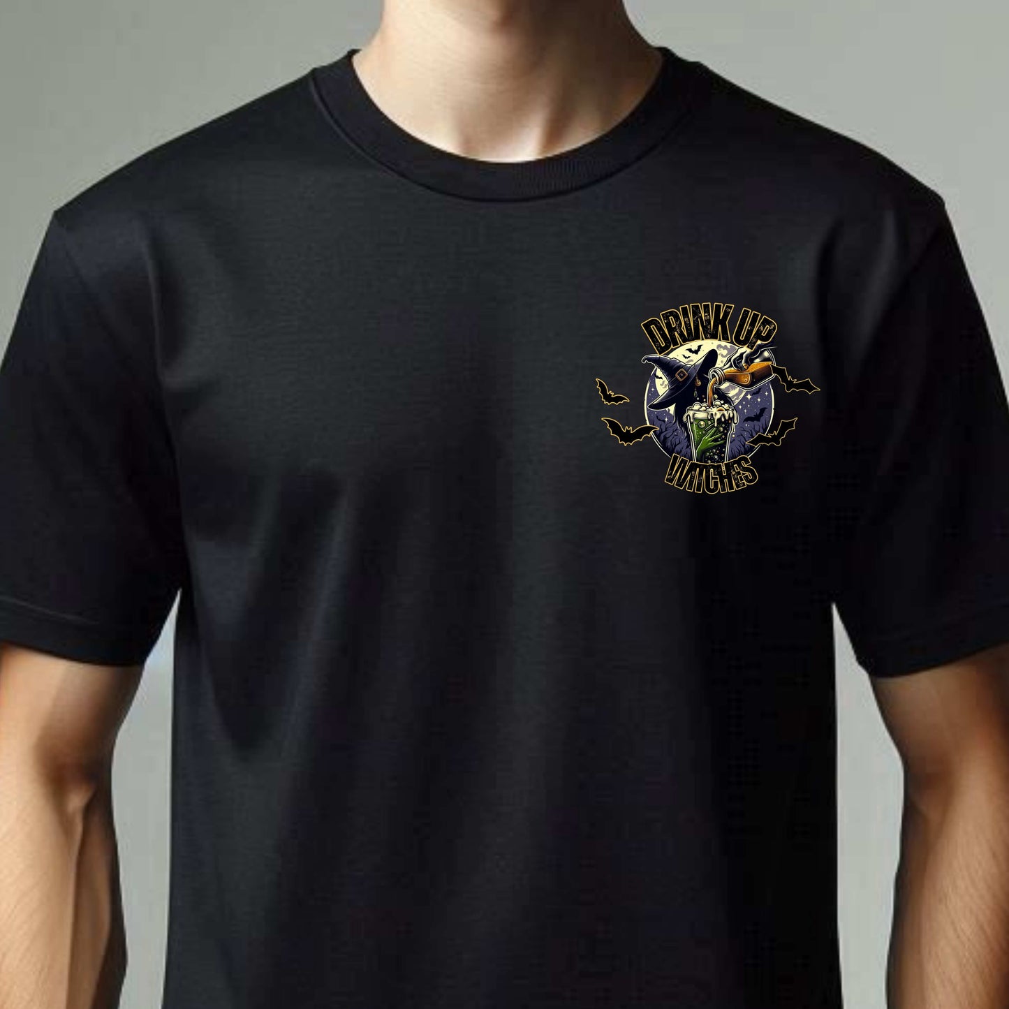 Three Witches Brew Crew - Drink Up Witches T-Shirt