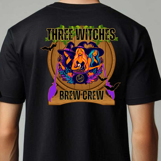 Three Witches Brew Crew - Drink Up Witches T-Shirt